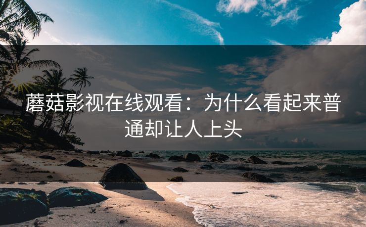 蘑菇影视在线观看:为什么看起来普通却让人上头 第1张 蘑菇影视在线观看:为什么看起来普通却让人上头 第1张